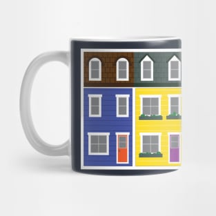 Newfoundland Row Houses || Newfoundland and Labrador || Gifts || Souvenirs Mug